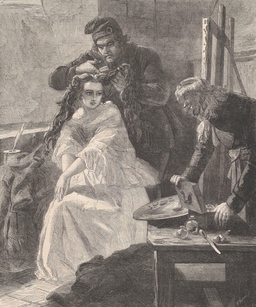 La Toilette des Morts, uit Illustrated London News, 25 juli 1863 door William Luson Thomas