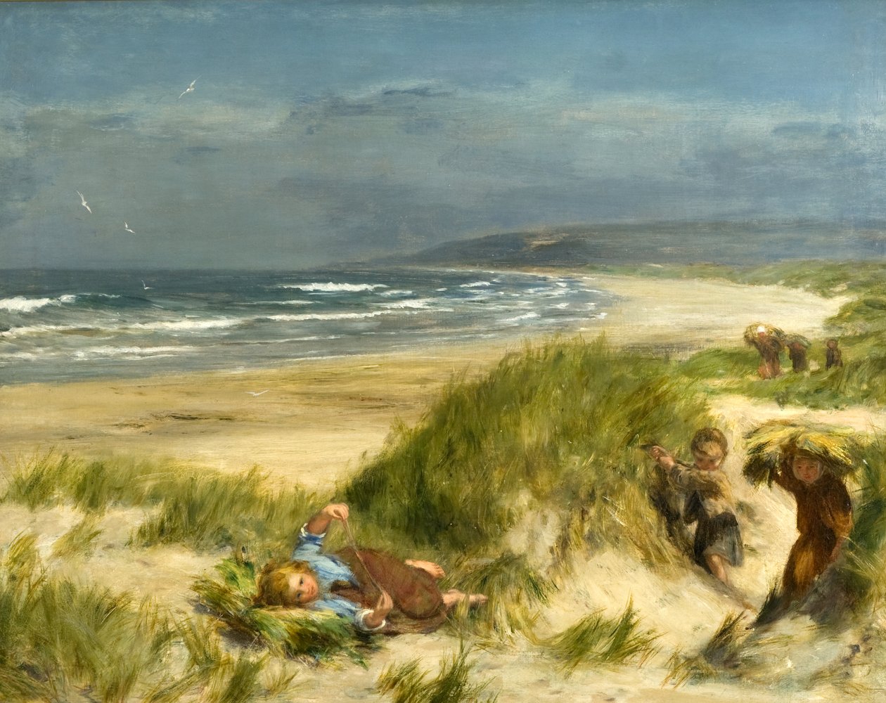 Tussen het gebogen gras door William McTaggart