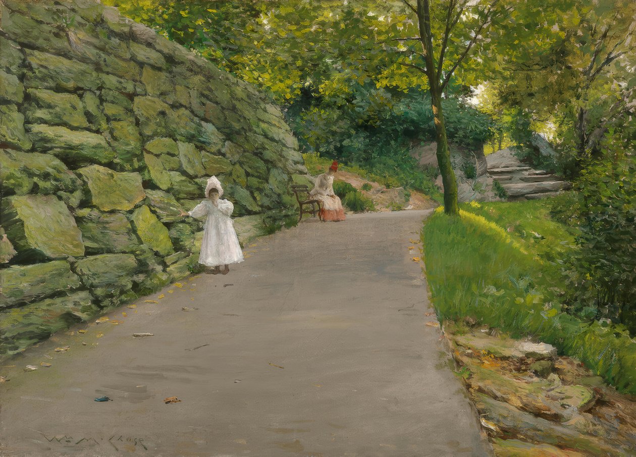 In het Park door William Merritt Chase