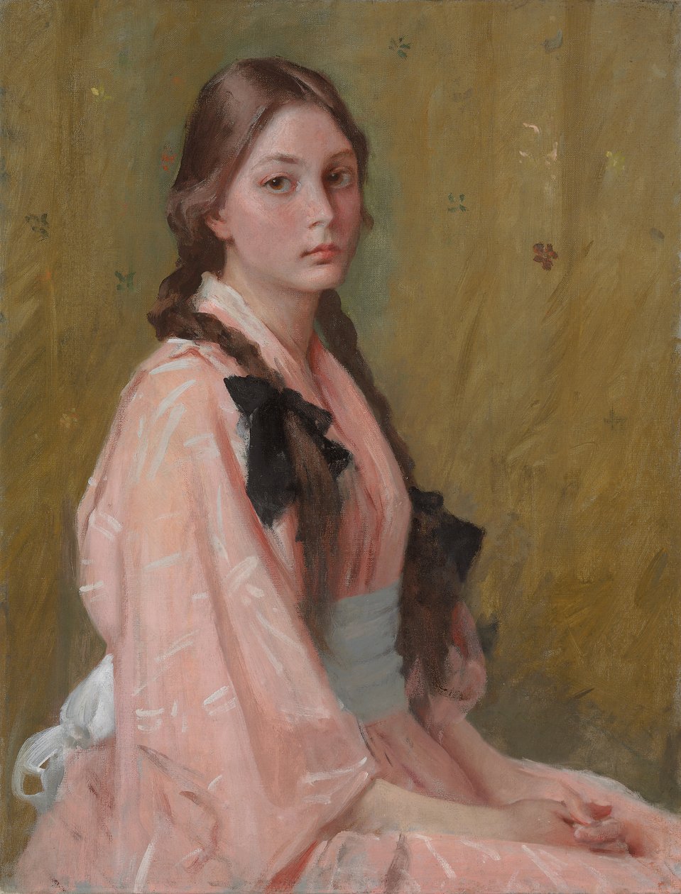 Mona, dochter van mevrouw R. William Merritt Chase door William Merritt Chase