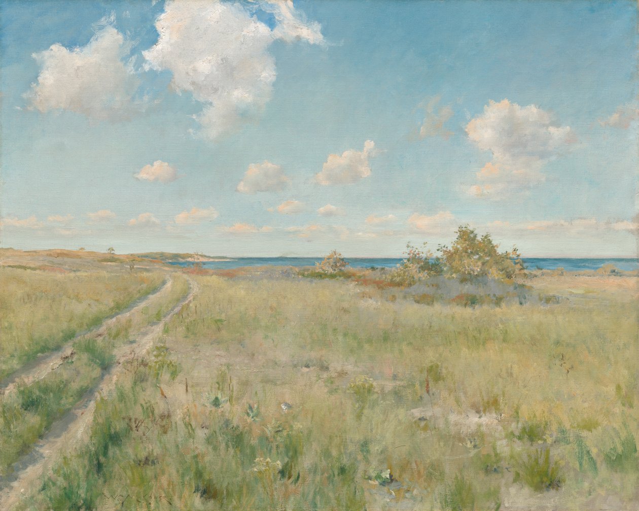 De oude weg naar de zee, c. 1893 door William Merritt Chase