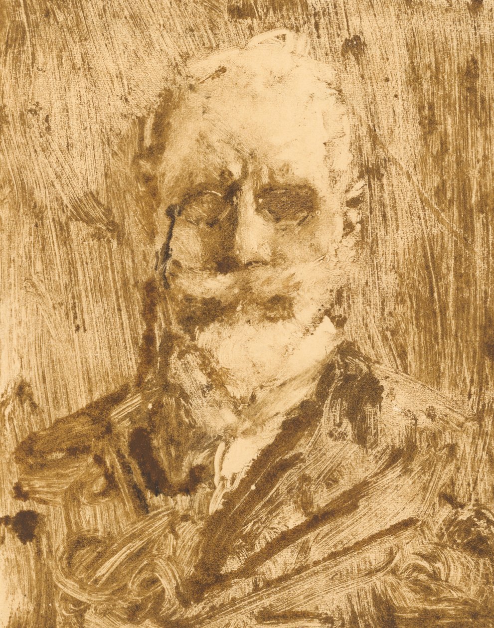 Zelfportret van William Merritt Chase door William Merritt Chase