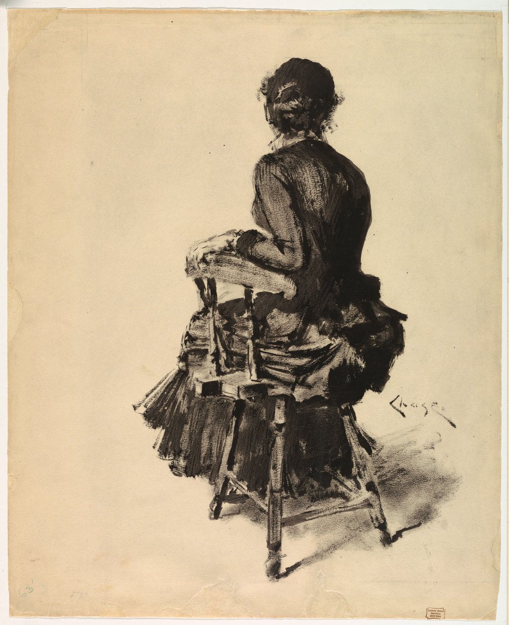 Vrouw Zittend door William Merritt Chase