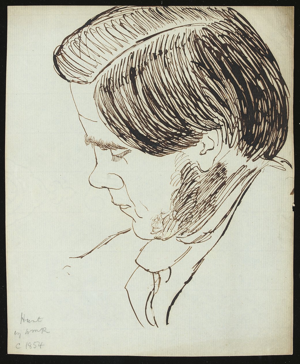Portret van William Holman Hunt, 1854 door William Michael Rossetti