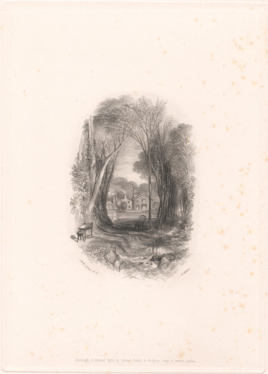 Chiefswood Cottage door William Miller
