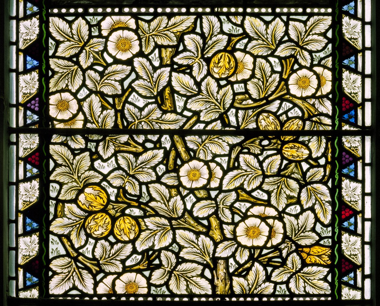Wilde Rozen en Hazelnoten, 1886 door William Morris