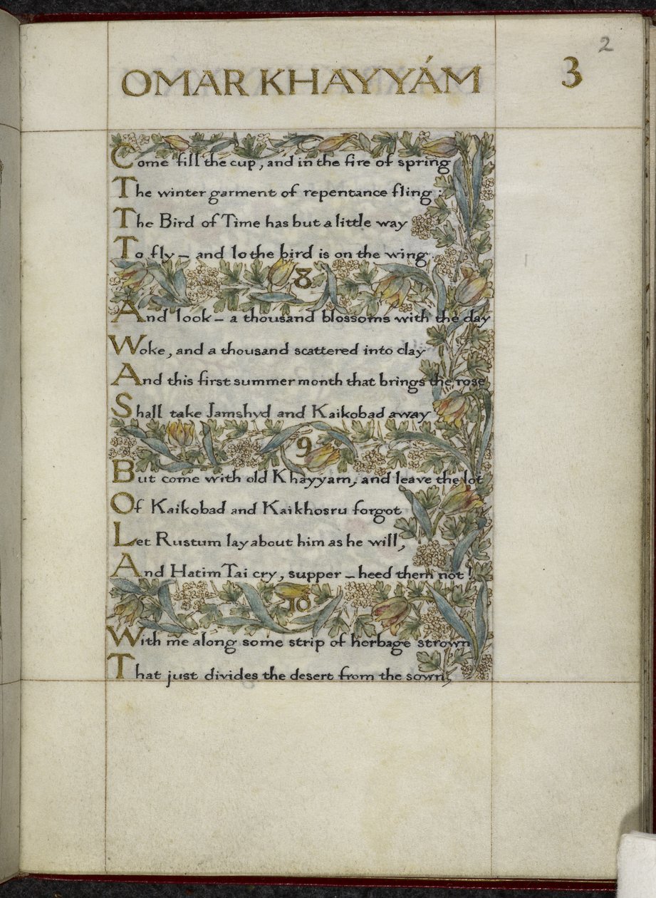 Rubaiyat van Omar Khayyam door William Morris