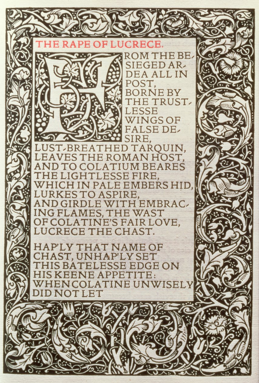 De verkrachting van Lucrece, uit 