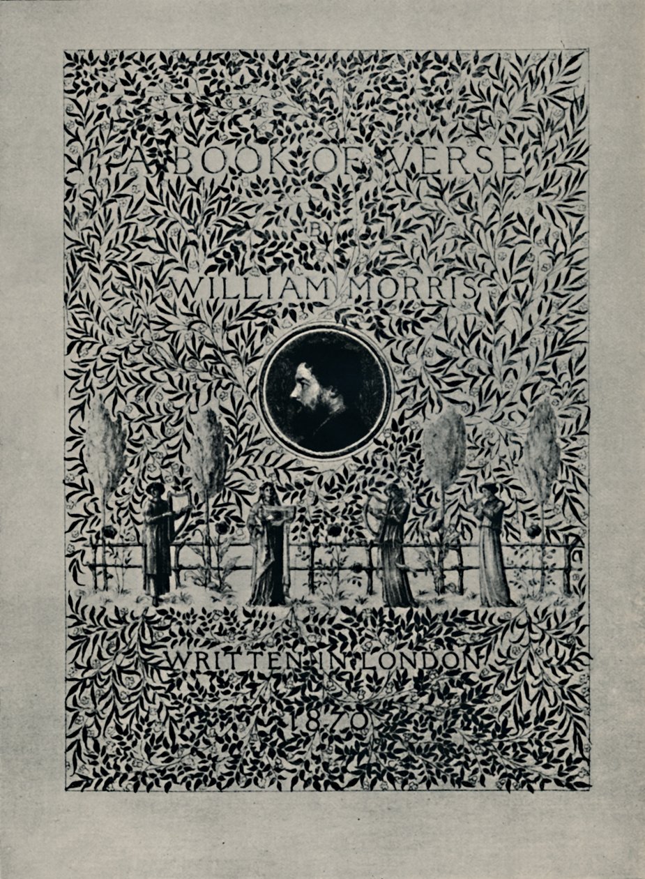 Titelpagina van A Book of Verse, door William Morris, 1870 door William Morris