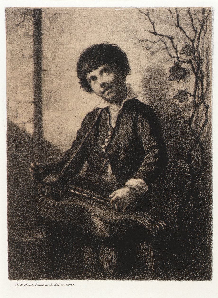 Draailier jongen door William Morris Hunt