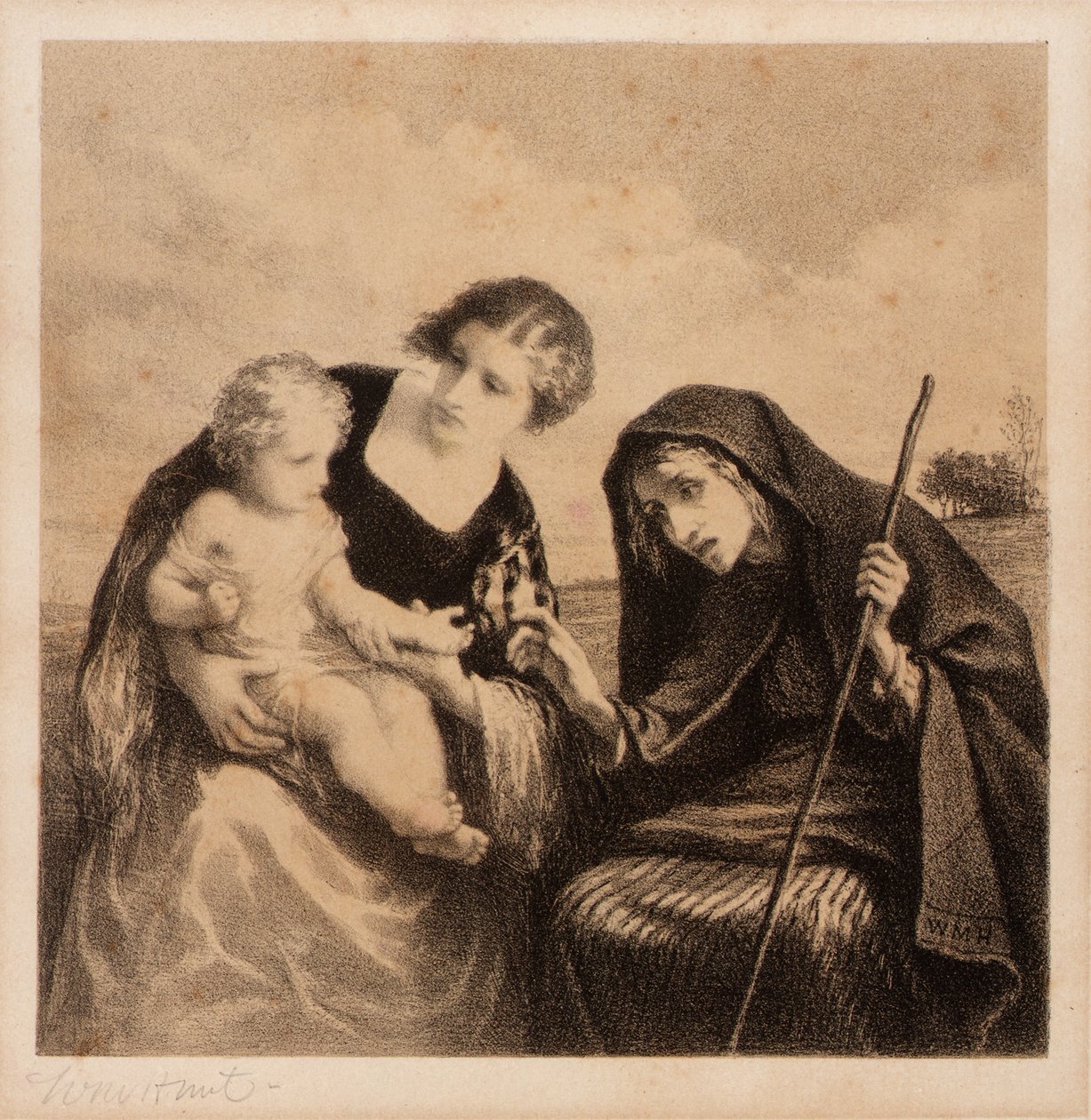 De waarzegster door William Morris Hunt