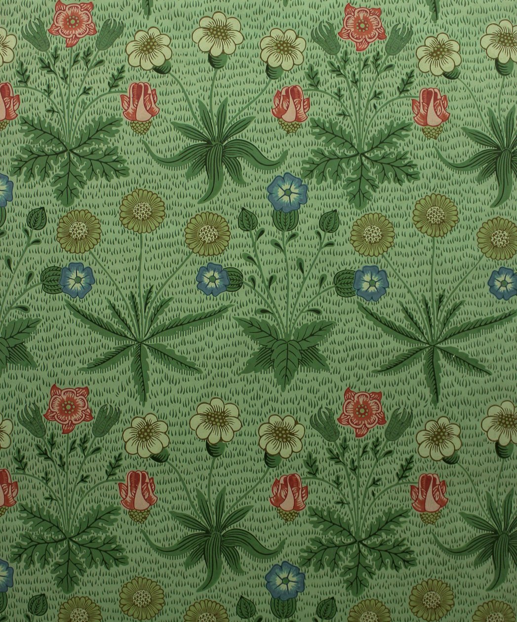 Daisy Marguerite, blokgedrukt behang, 1862 door William Morris Tapestry Works