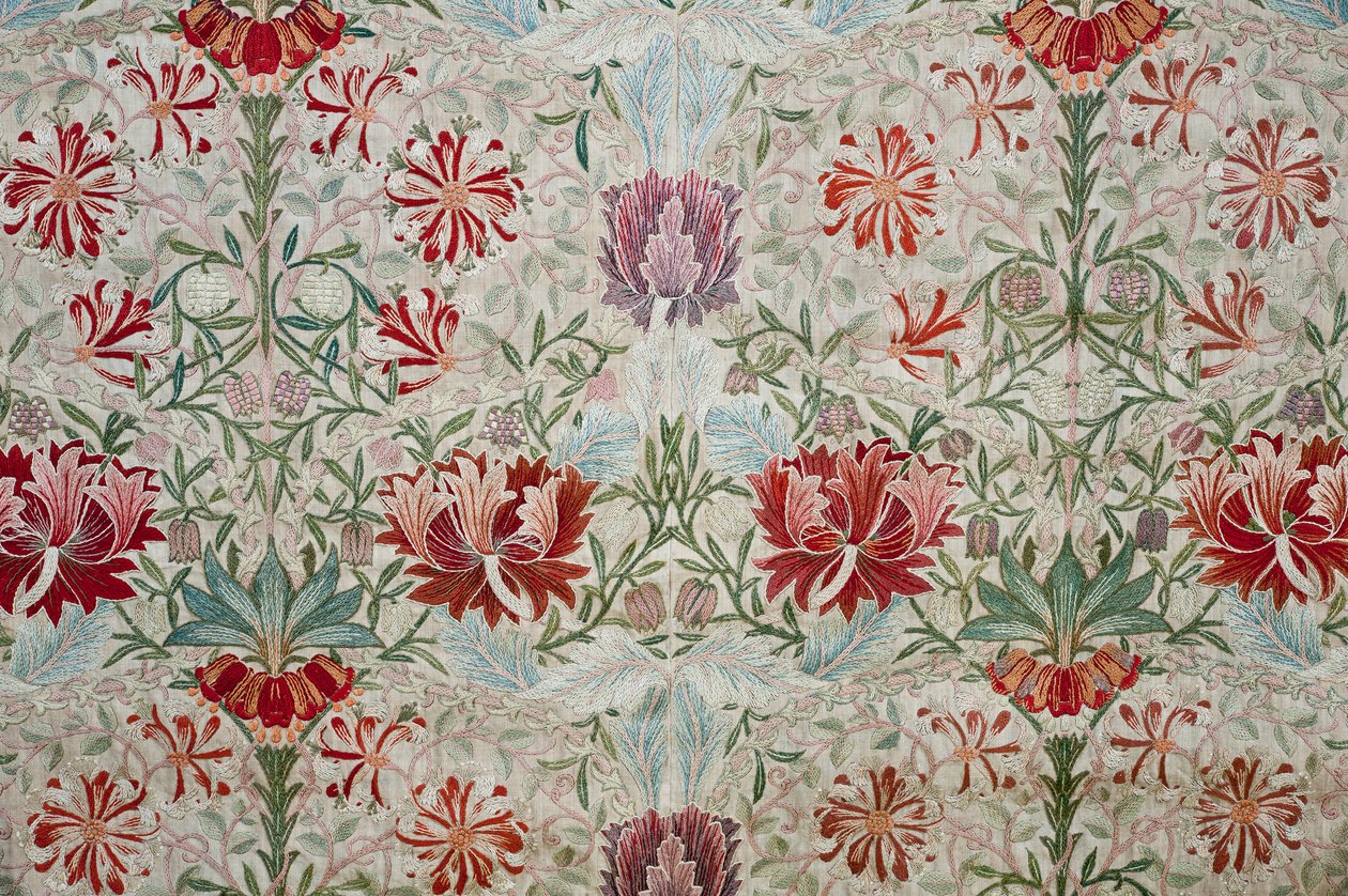 Decoratieve stof, 1880 door William Morris Tapestry Works