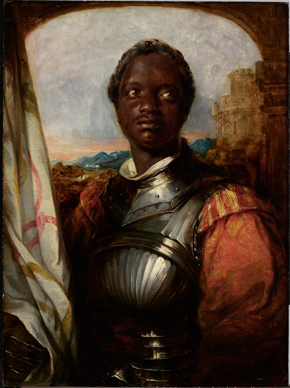 Ira Aldridge in de rol van Shakespeares Othello door William Mulready