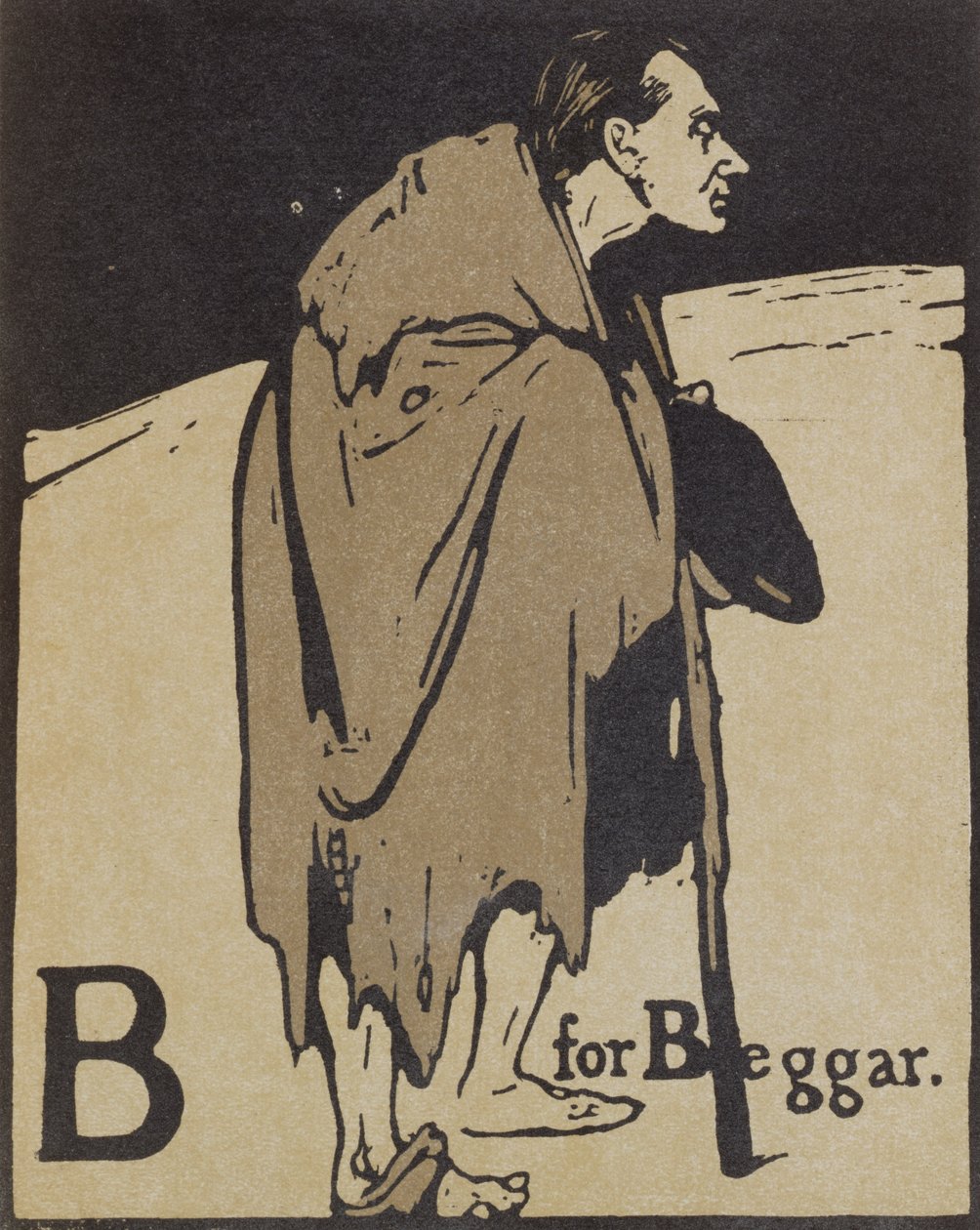 B voor Bedelaar, illustratie uit 