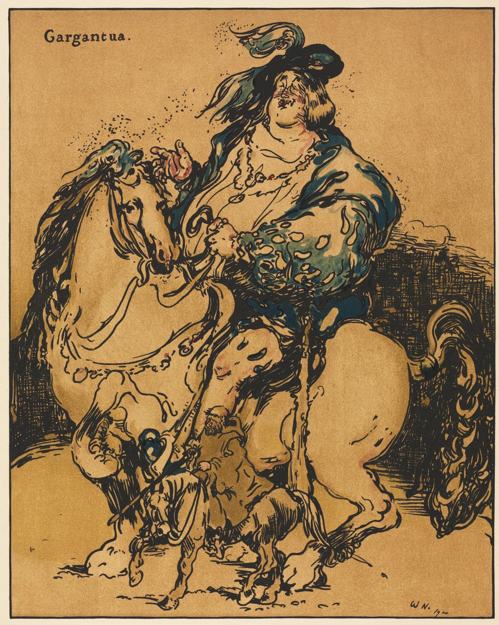 Personages uit de romantiek: Gargantua door William Nicholson