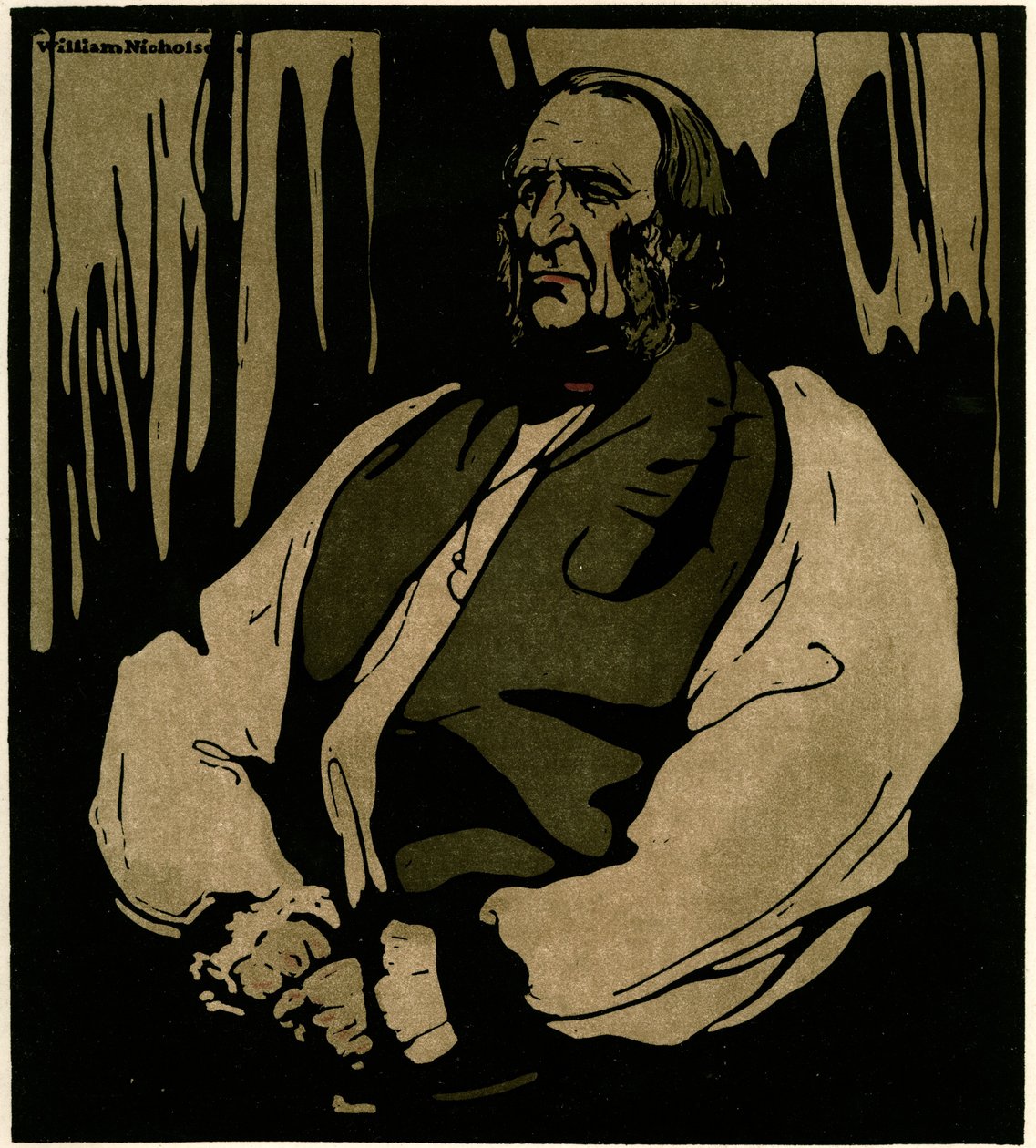 Dr. Temple, De Aartsbisschop van Canterbury, ca.1898 door William Nicholson