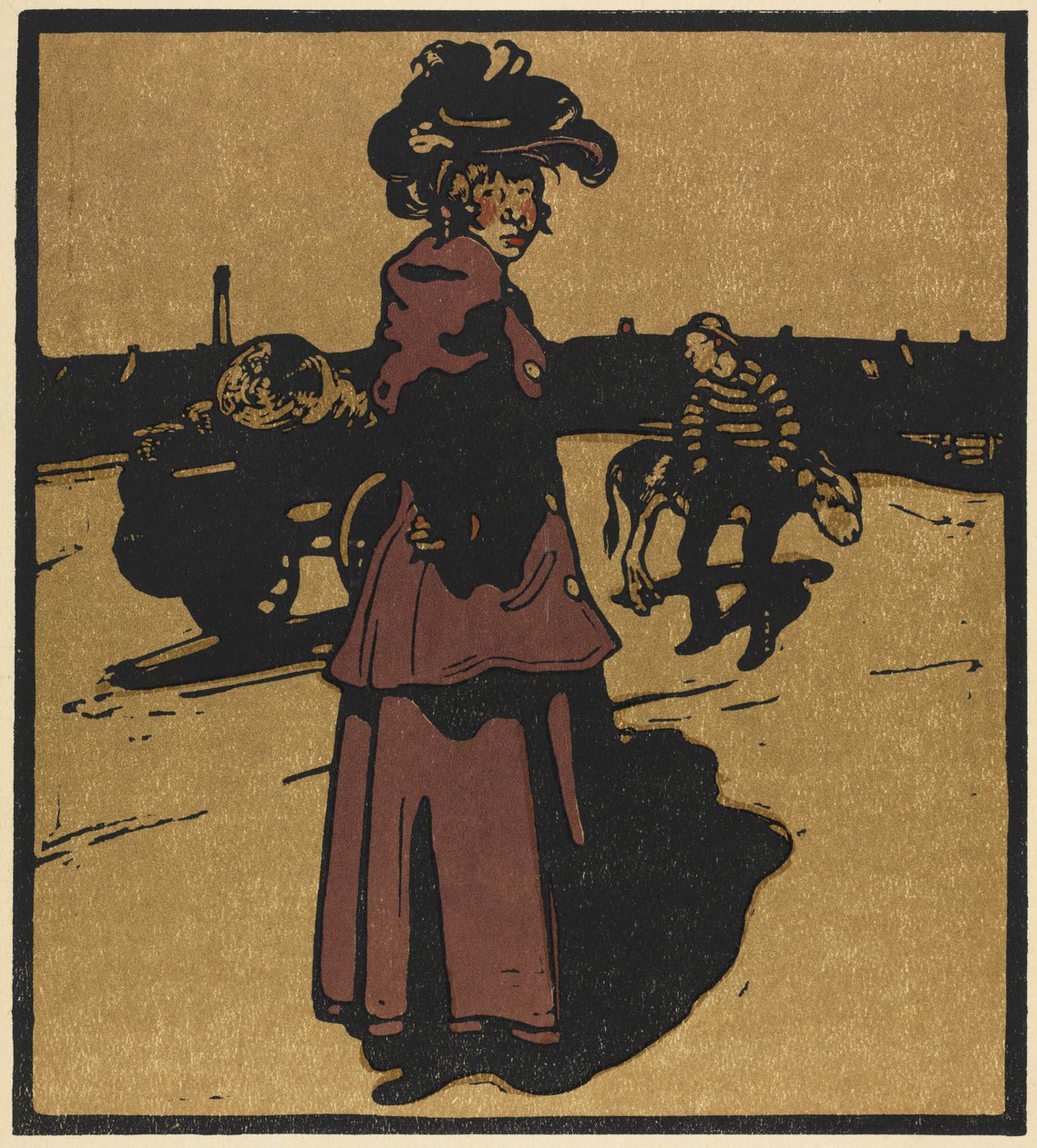 Londense types: Groenteventer door William Nicholson