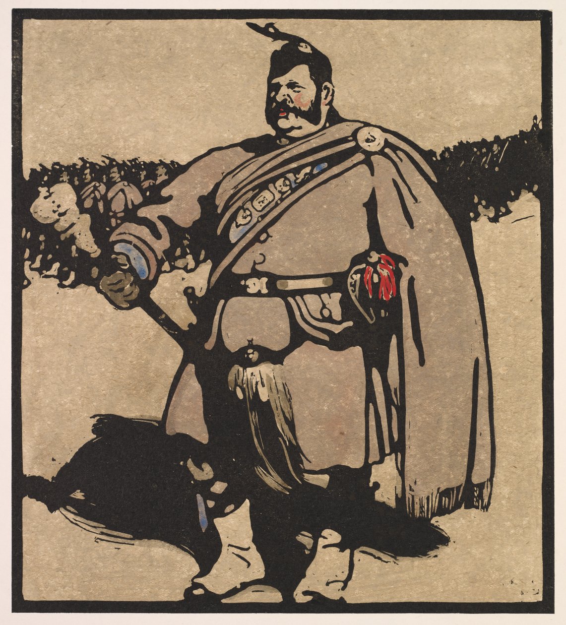 Londense Types: Tamboer-majoor door William Nicholson