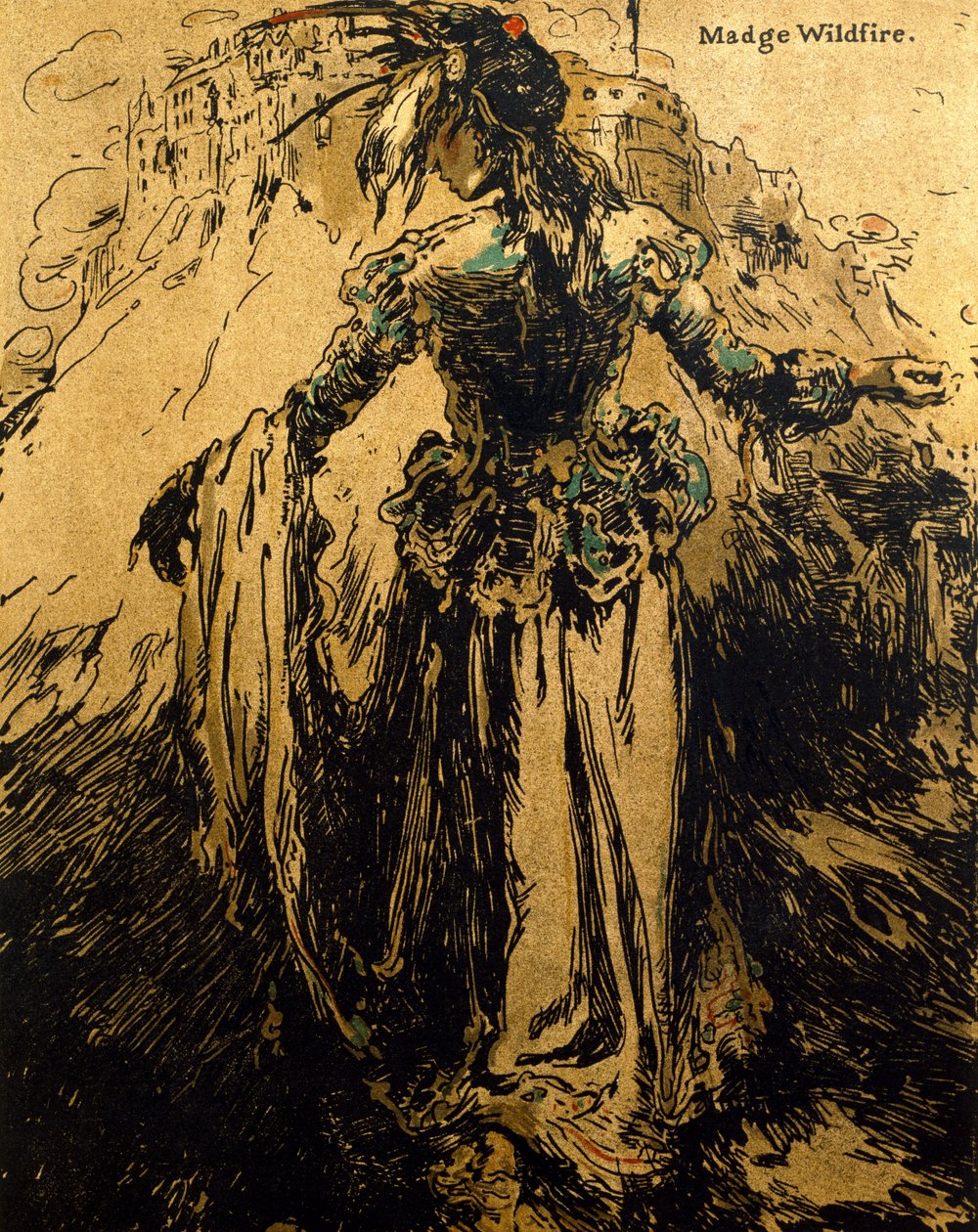 Madge Wildfire, illustratie uit 