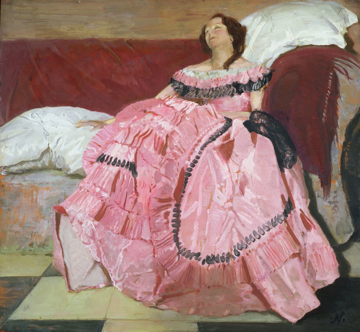 De roze jurk door William Nicholson