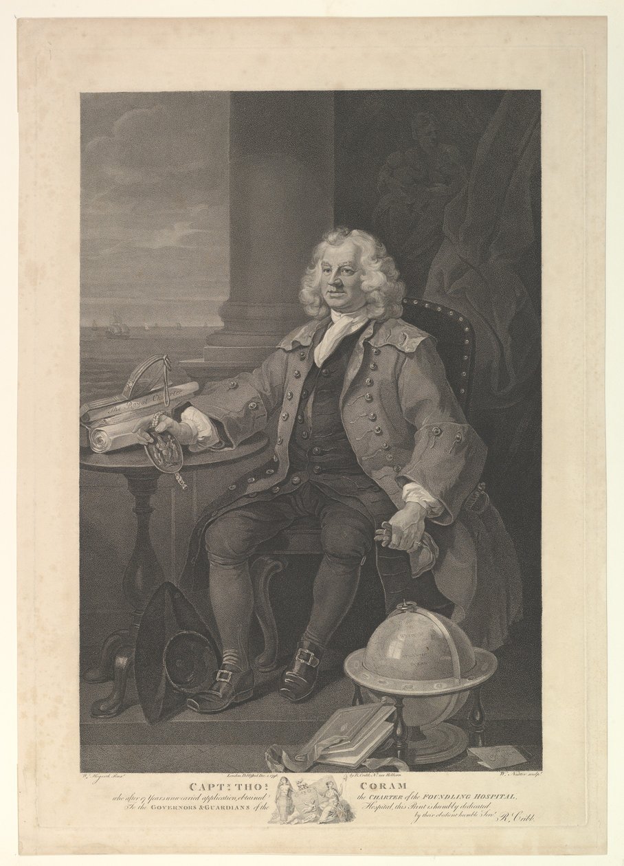 Kapitein Thomas Coram door William Nutter