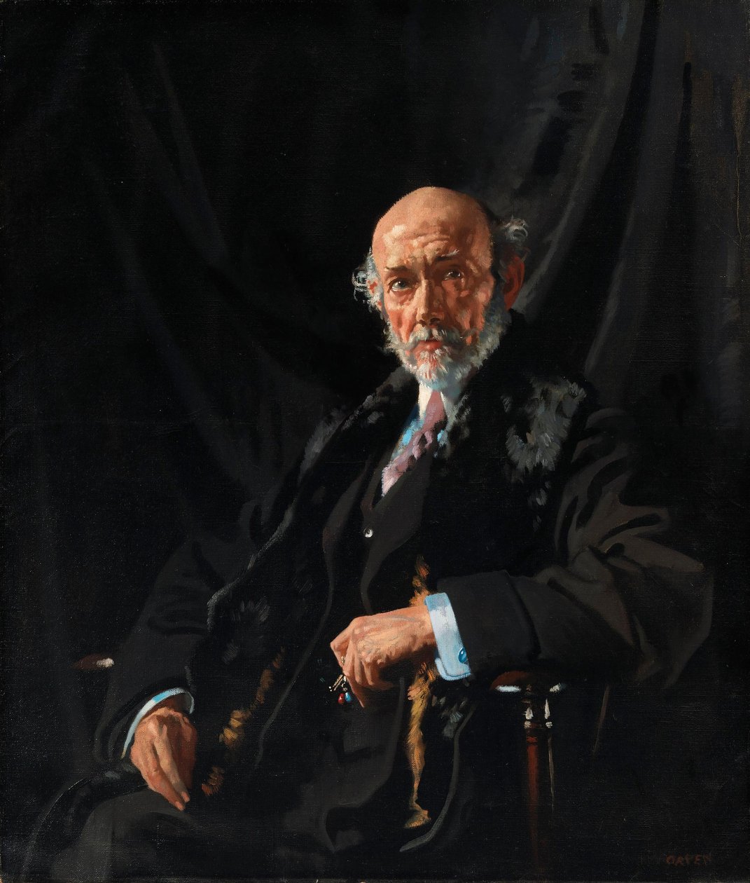 Portret van dr. E. J. Dillon, oorlogscorrespondent en publicist door William Orpen
