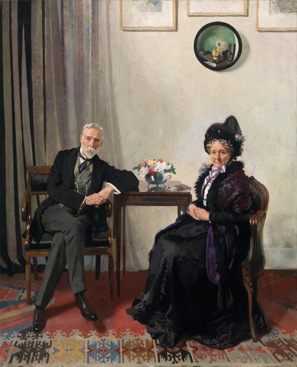 Portret van de ouders van de kunstenaar door William Orpen