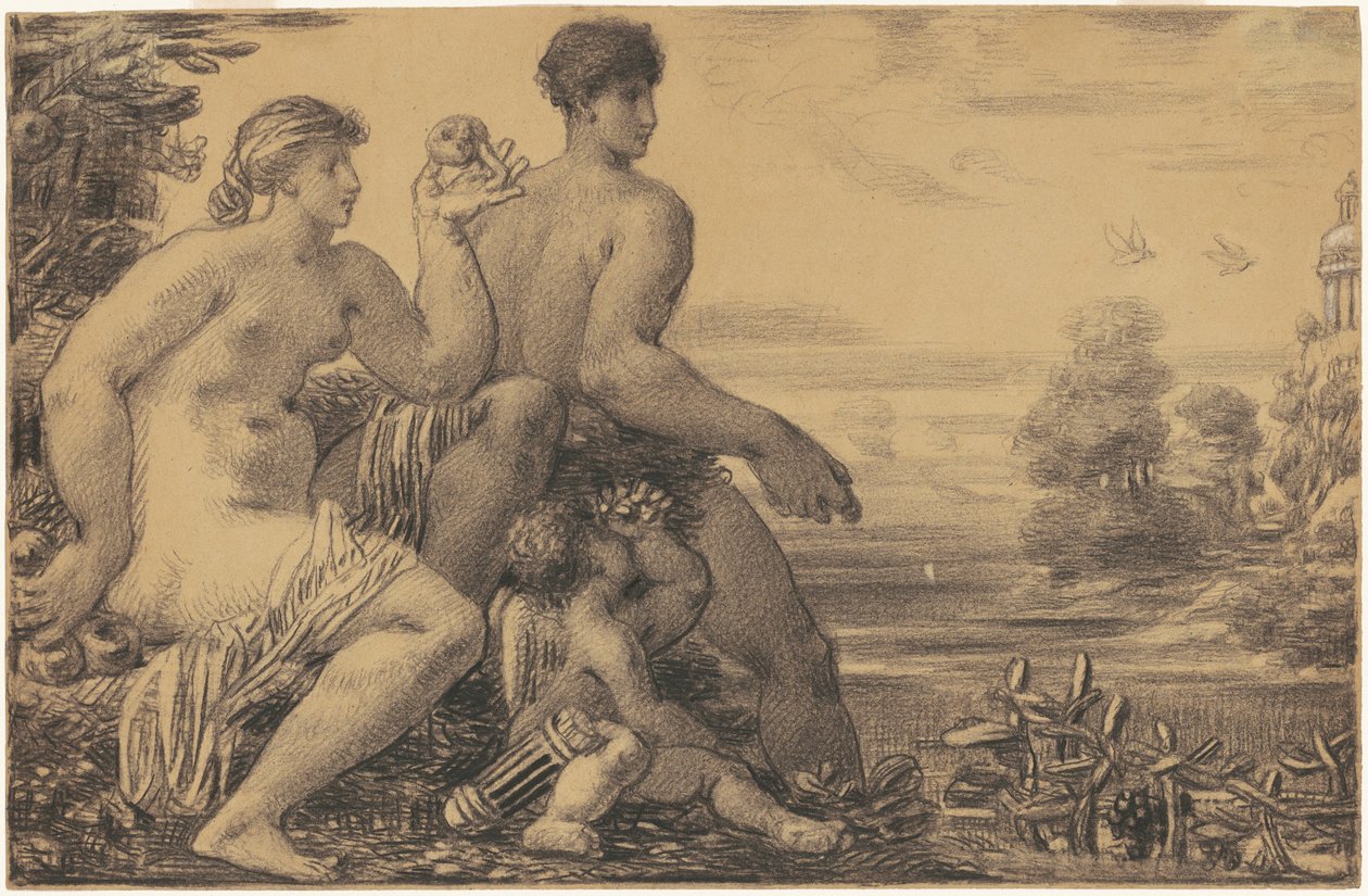 Venus, Mars en Cupido door William P. Babcock
