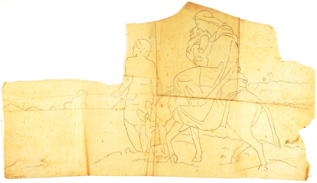 Vlucht naar Egypte (figuurstudie) door William Page