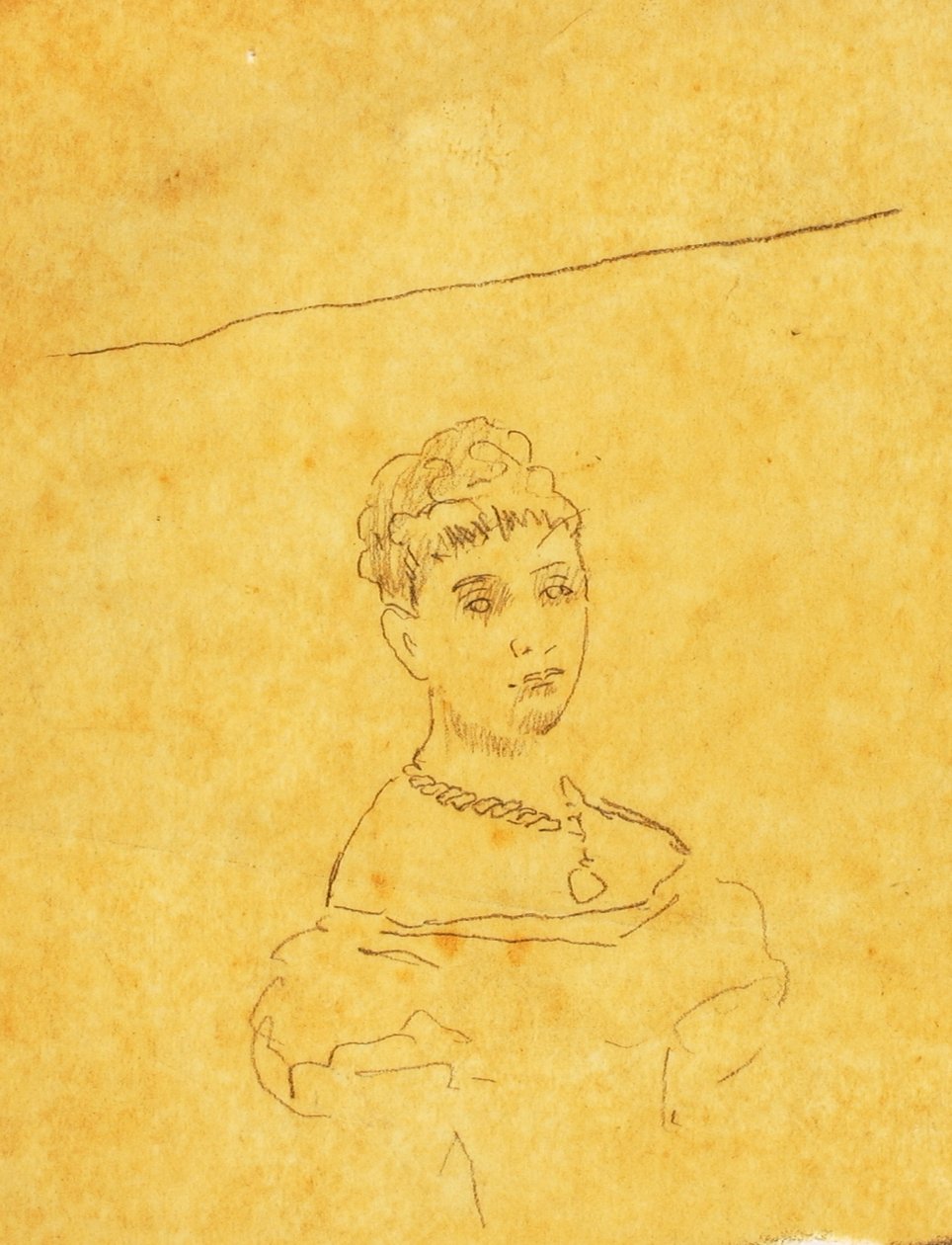 Dame in avondjurk met figuur van Venus de Milo door William Page