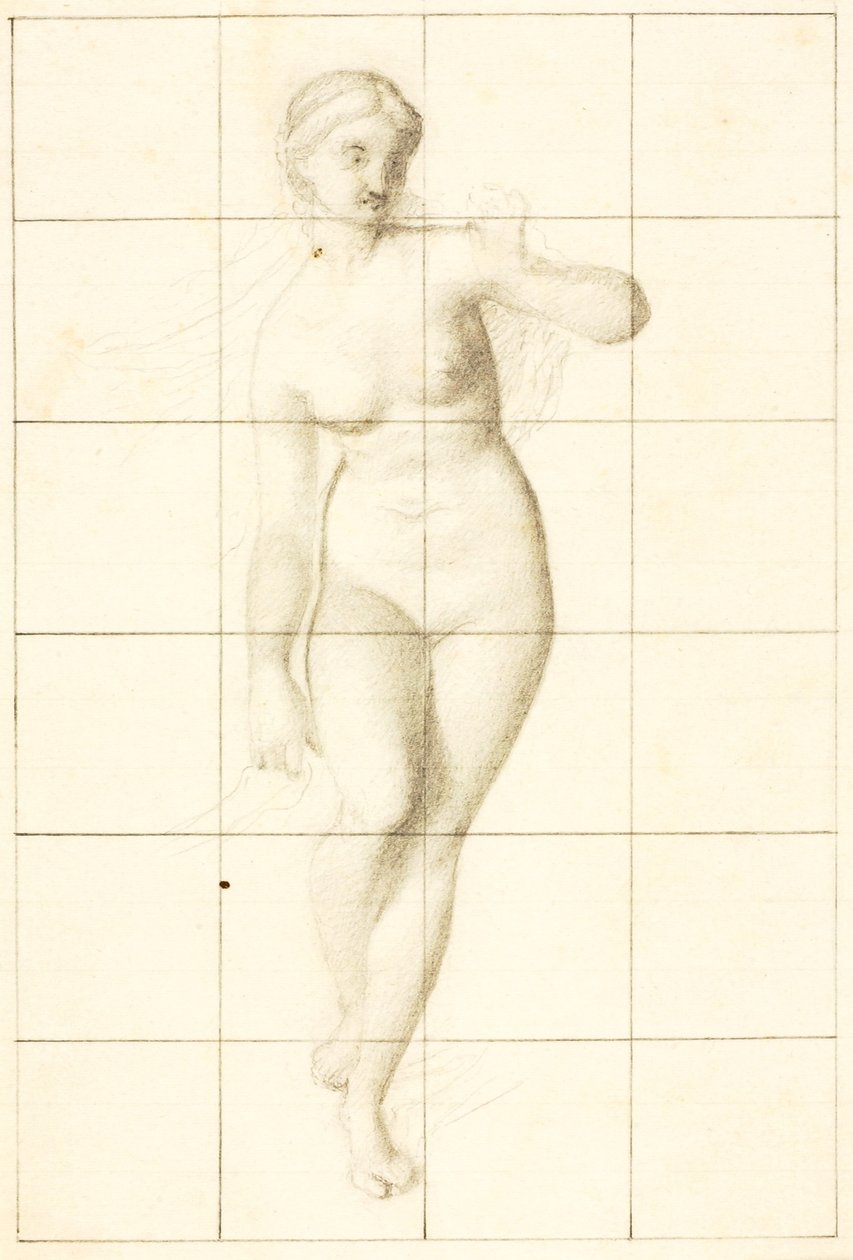 Venus leidt Eneas en de Trojanen naar de Latijnse kust (studie van Venus) door William Page