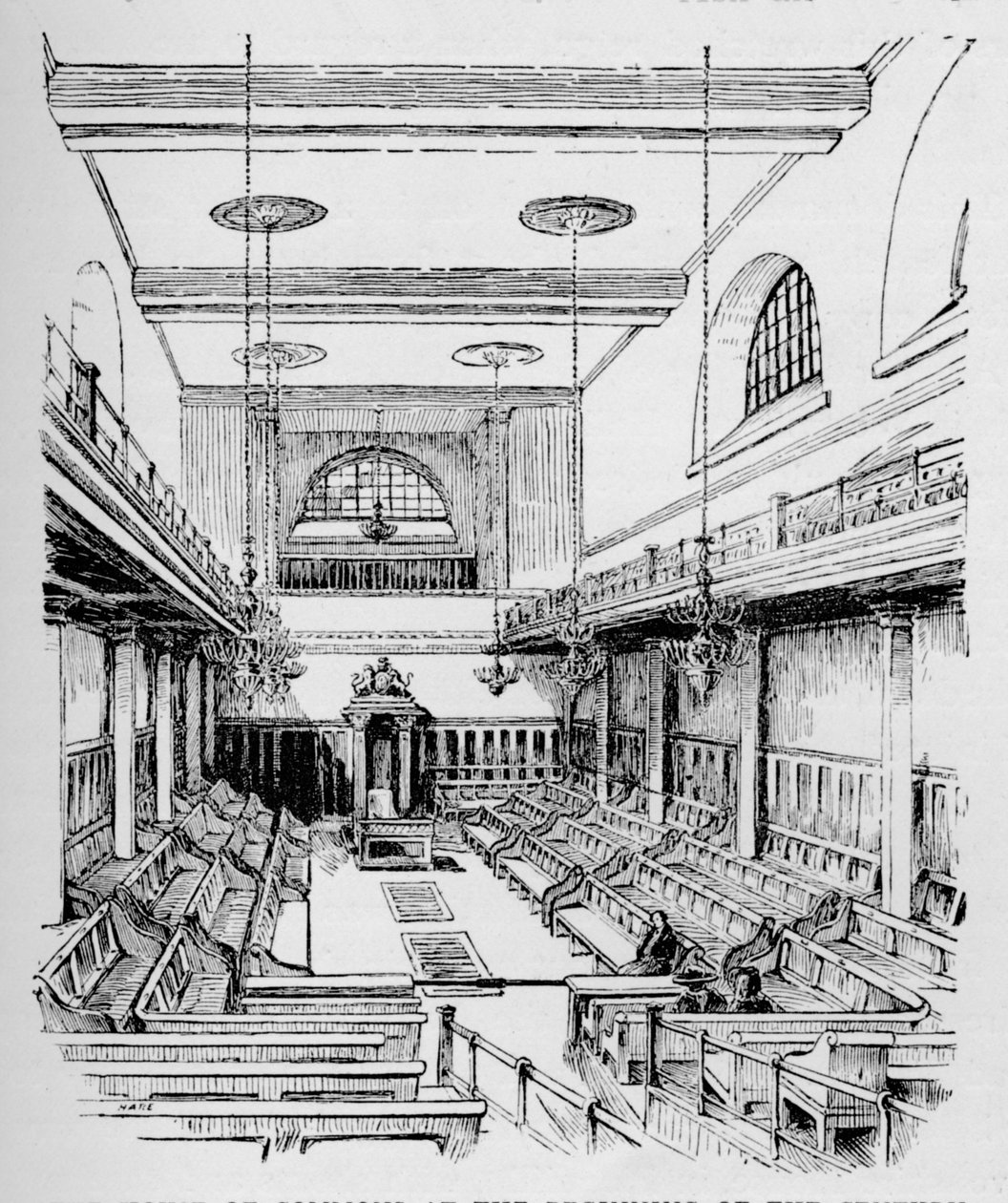 Het Lagerhuis aan het begin van de eeuw, ca. 1897 door William Patten