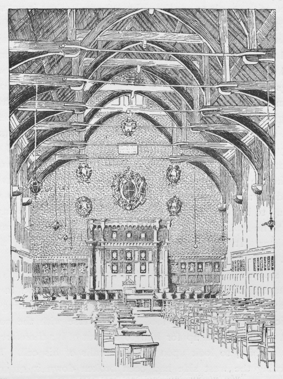 Het Westminster Schoolroom, voorheen de slaapzaal van de abt, ca. 1897 door William Patten