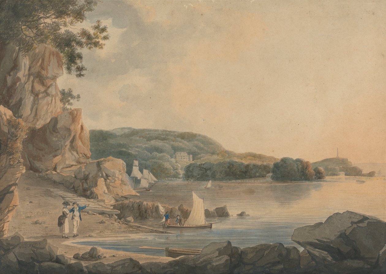 Britten Ferry, Mount Edgecombe door William Payne