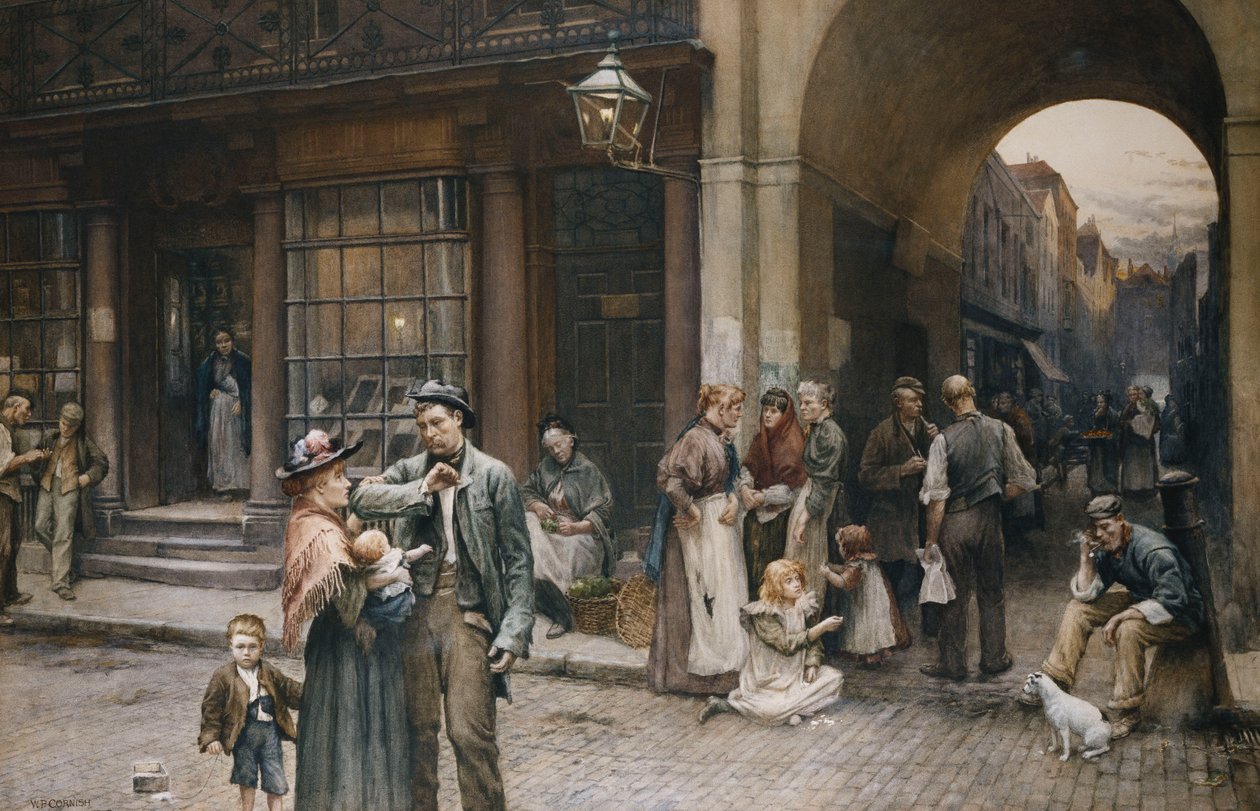 Zaterdagavond, 1898 door William Permeanus Cornish