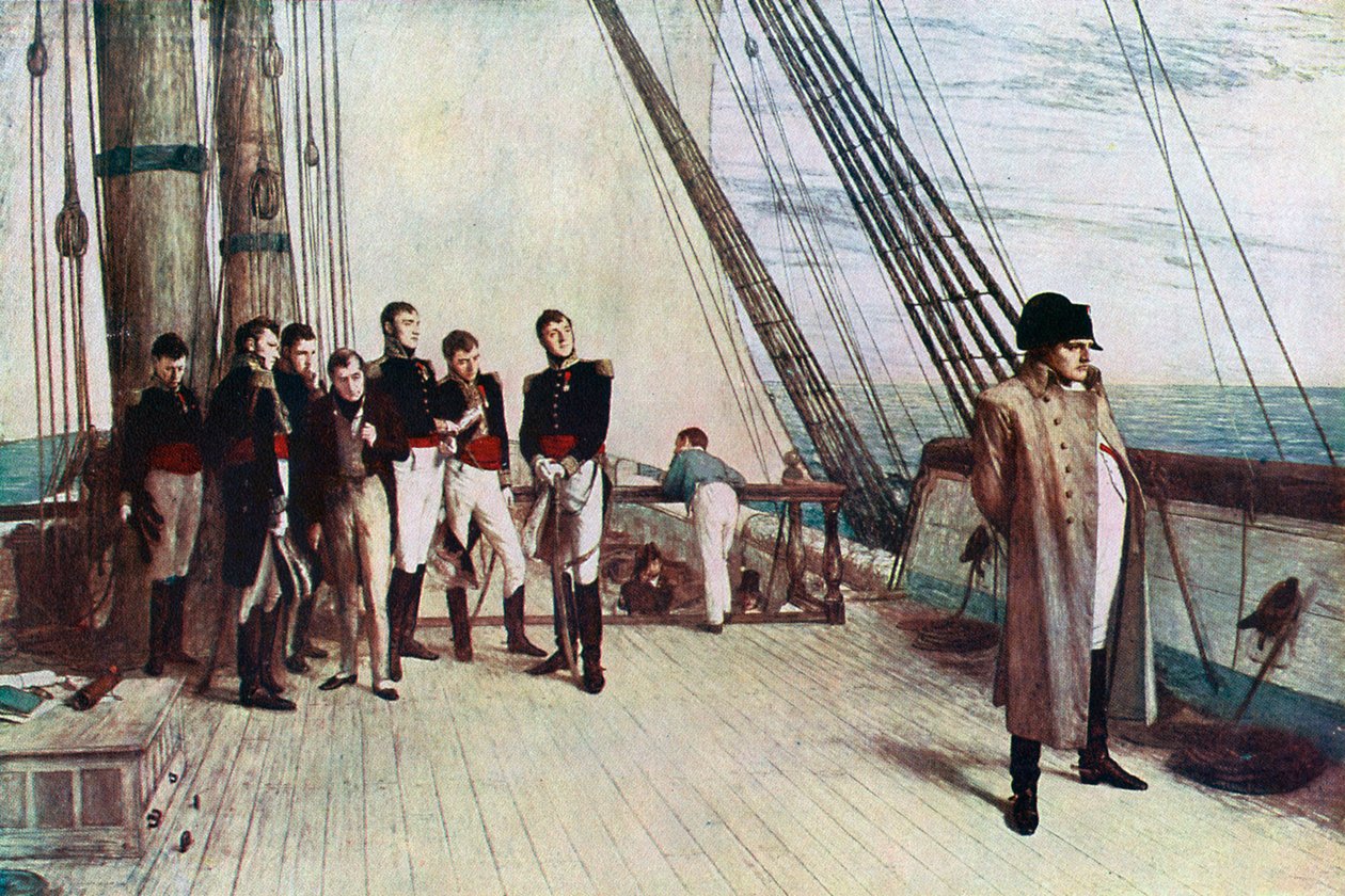Napoleon aan boord van de Bellerophon, 1815, 1880 door William Quiller Orchardson