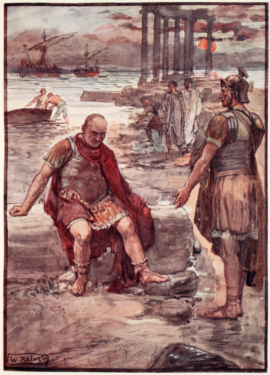 De verbannen Marius te midden van de ruïnes van Carthago, illustratie uit 