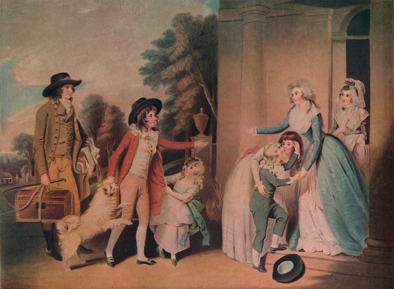 Dulce Domum of de Terugkeer van School, 1790, 1919 door William Redmore Bigg