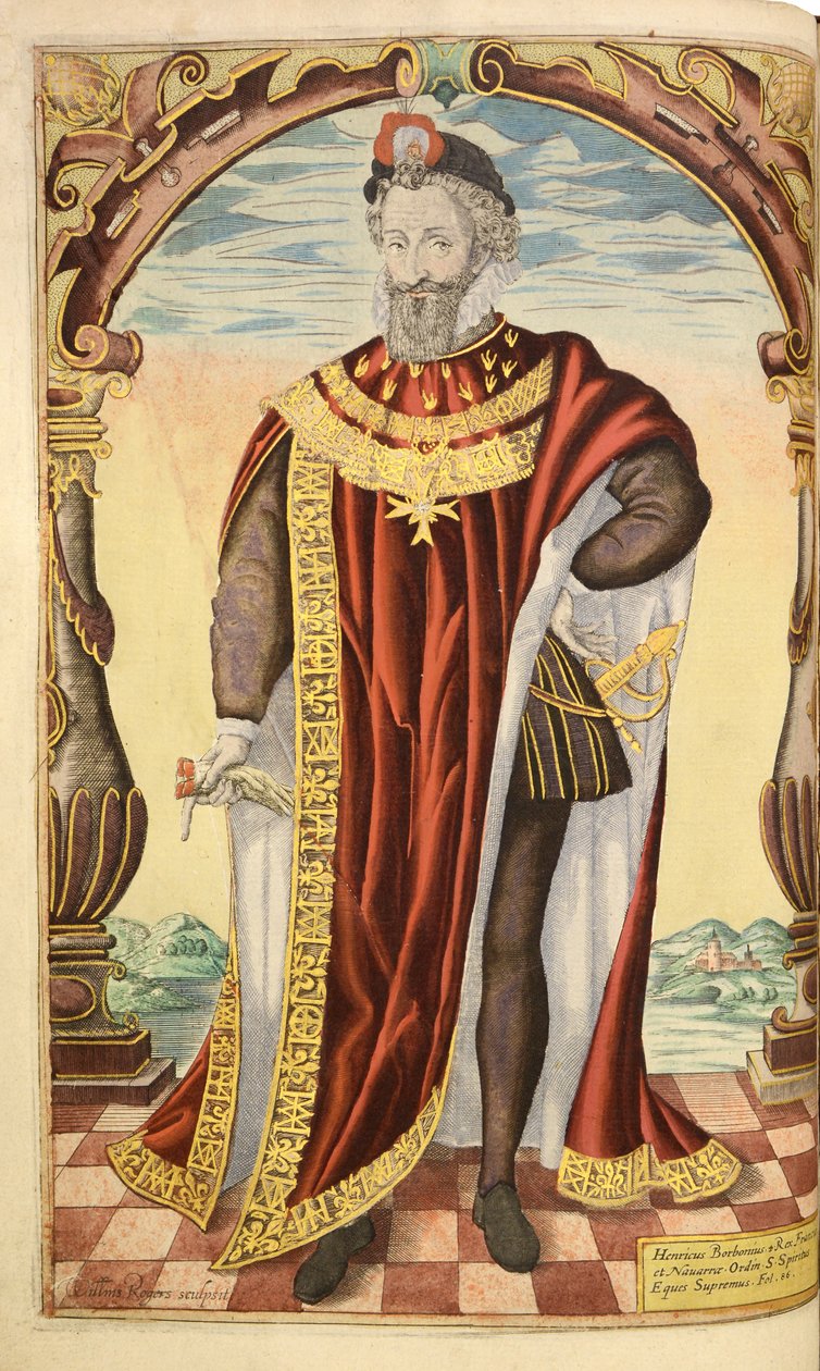 Hendrik IV van Frankrijk, uit Honor Military, and Civill, William Segar, uitgegeven door Robert Barker, Londen, 1602 door William Rogers