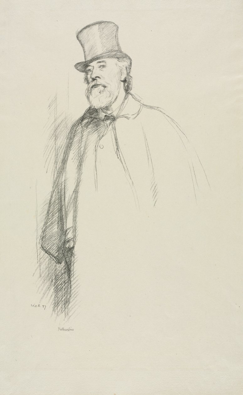 Alphonse Legros door William Rothenstein