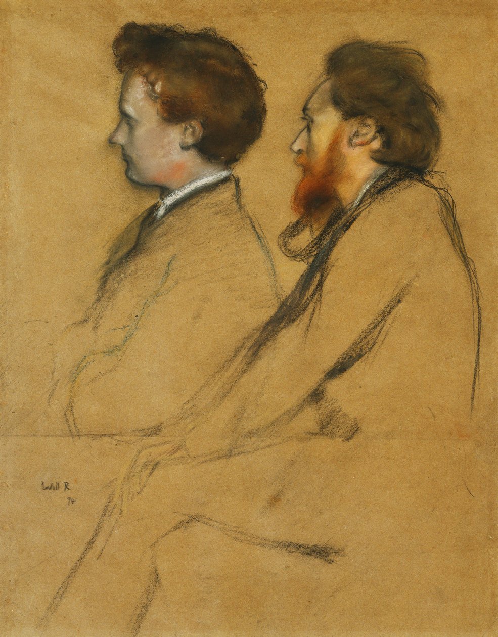 Mr Charles Ricketts en Mr Charles Hazlewood Shannon door William Rothenstein