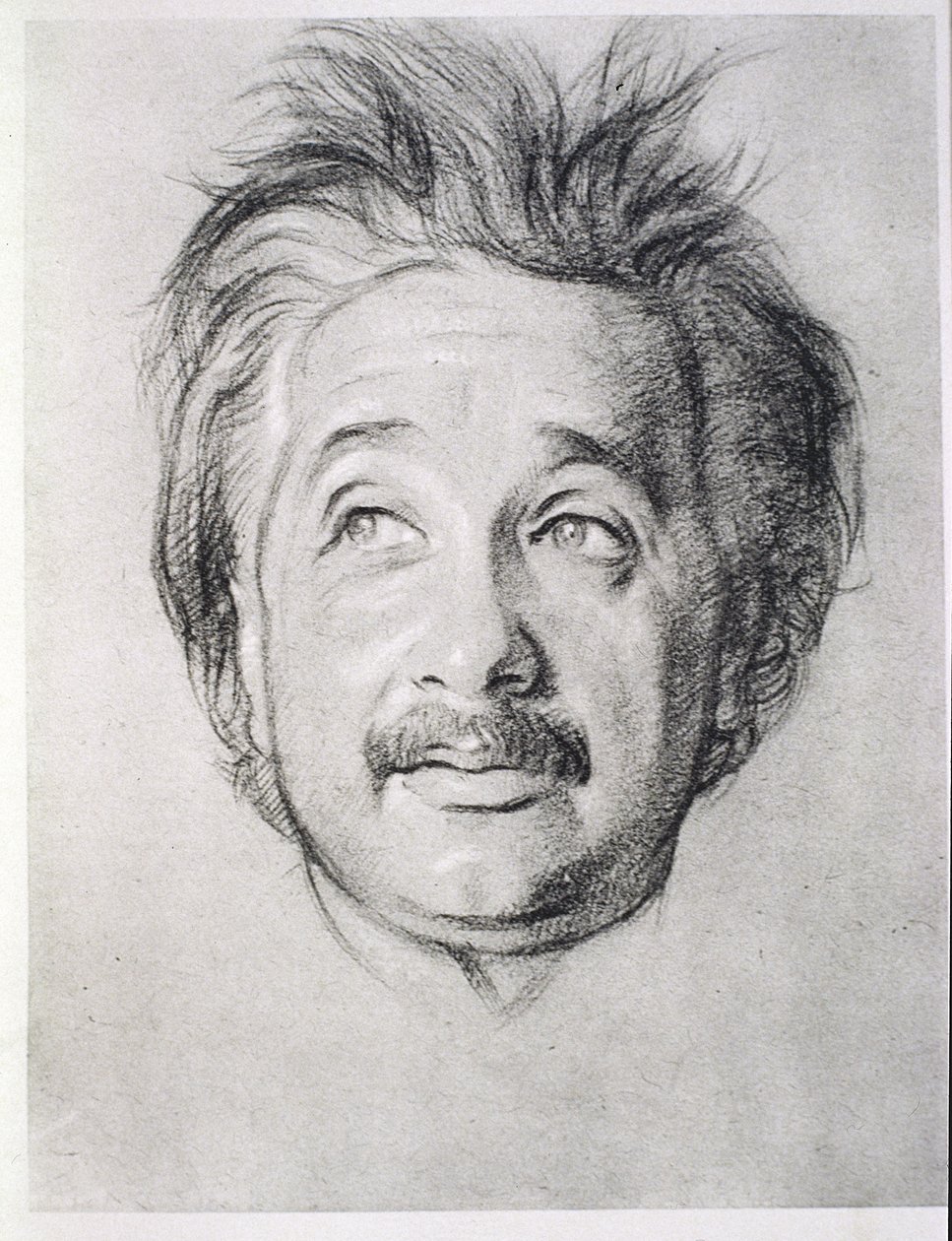Portret van Albert Einstein (1879-1955) door William Rothenstein