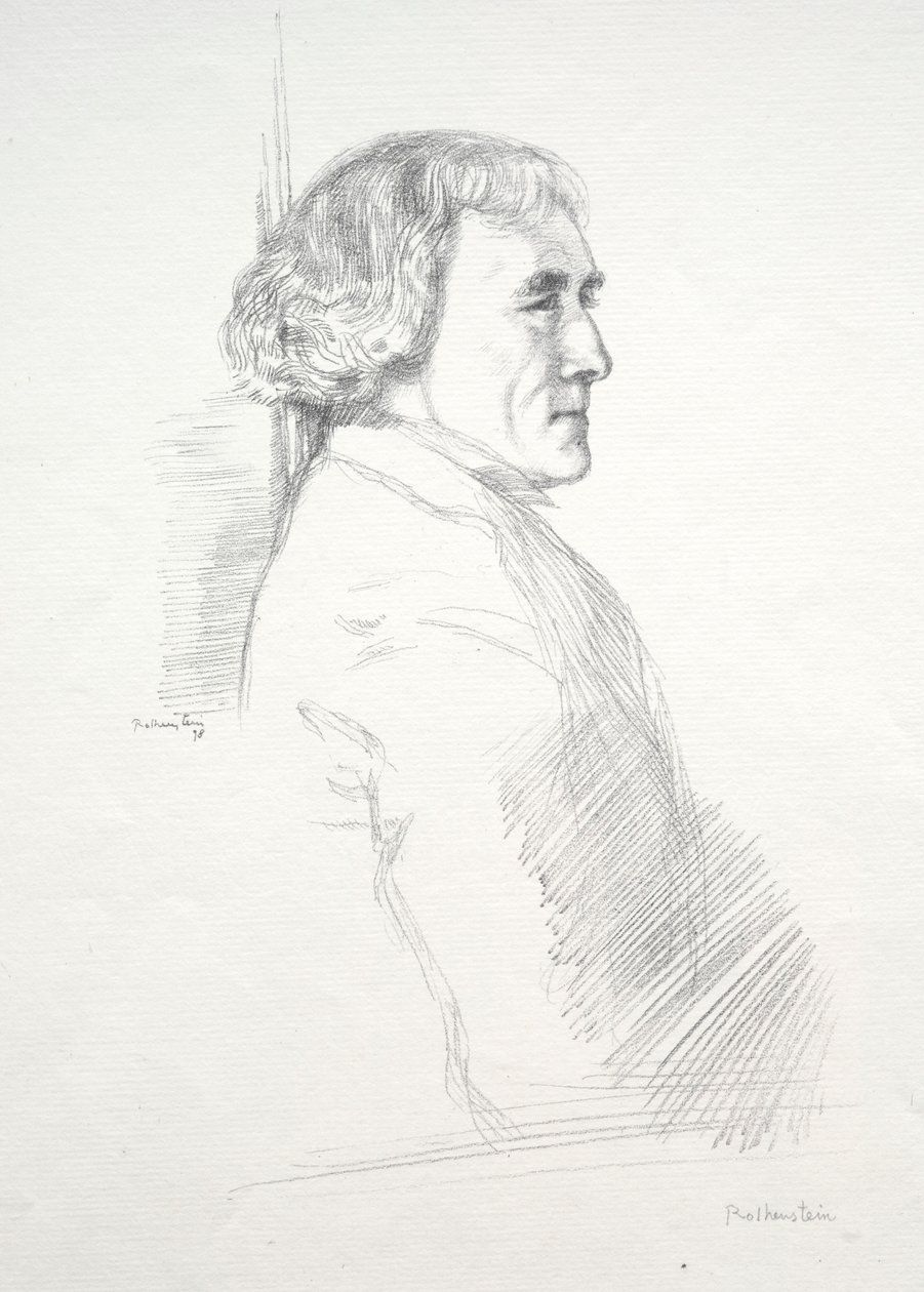 Sir Henry Irving, 1898 door William Rothenstein