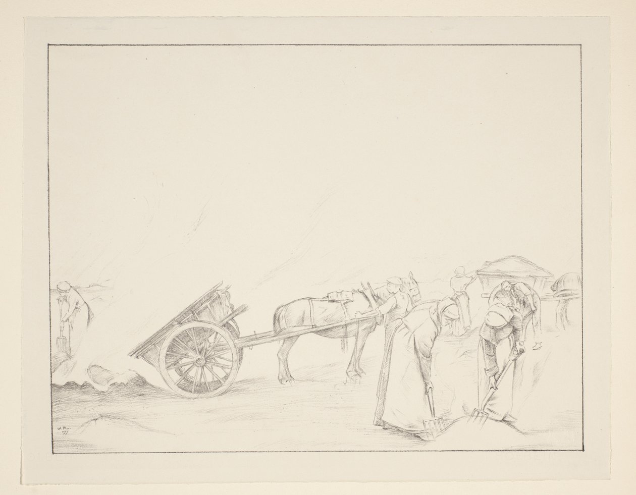 Verbranden van het kweek Grote Oorlog: de inspanningen en idealen van Groot-Brittannië door William Rothenstein