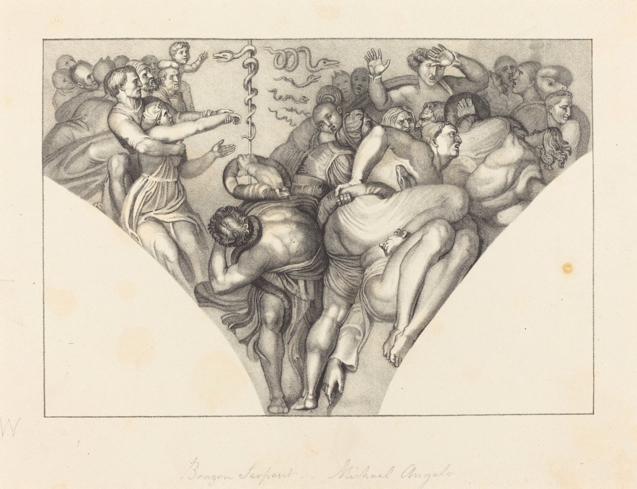 Koperen Slang, van Michael Angelo door William Sharp after John Flaxman