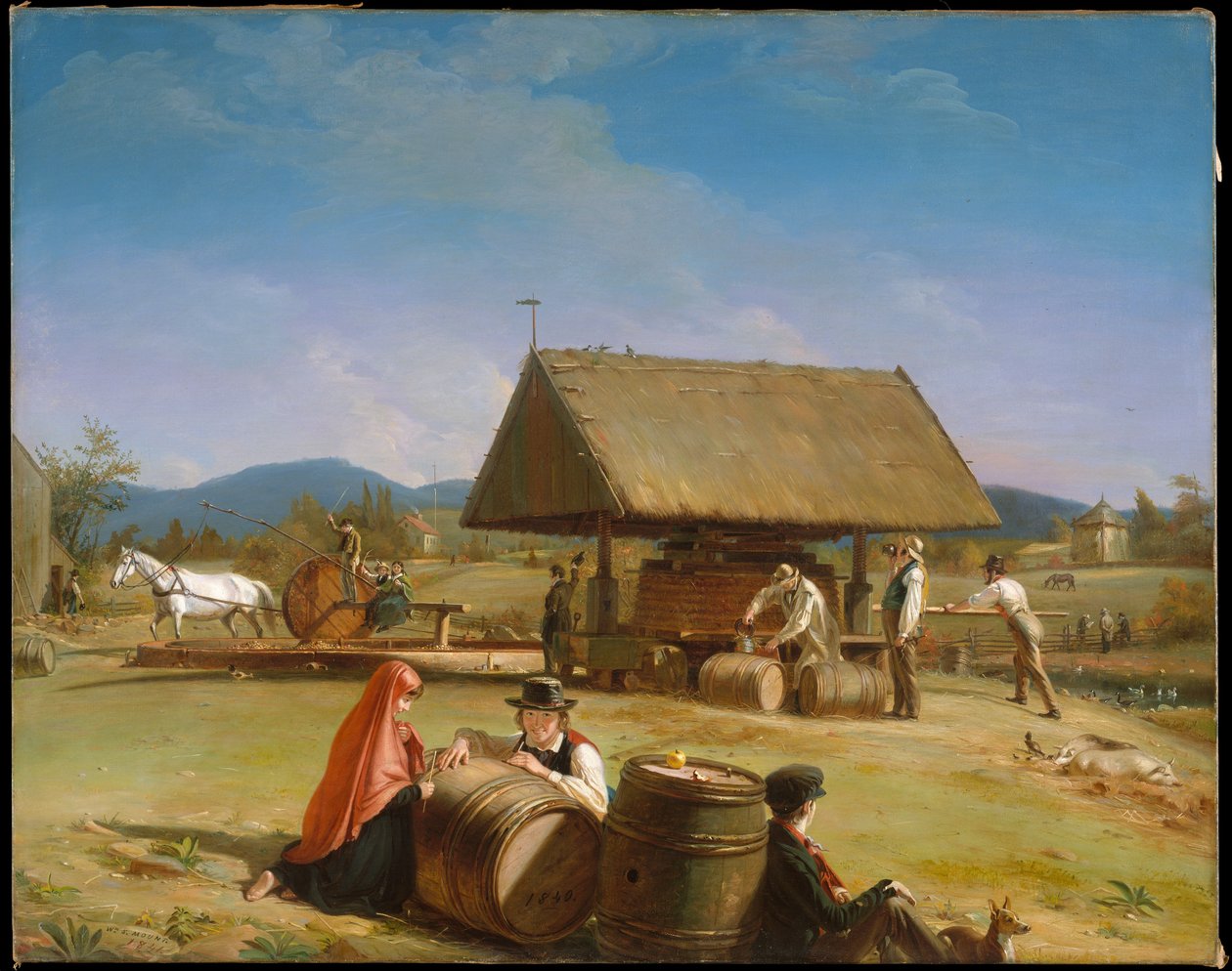 Ciderbereiding door William Sidney Mount