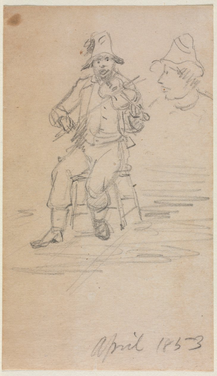 De vioolspelende bedelaar, 1853 door William Sidney Mount