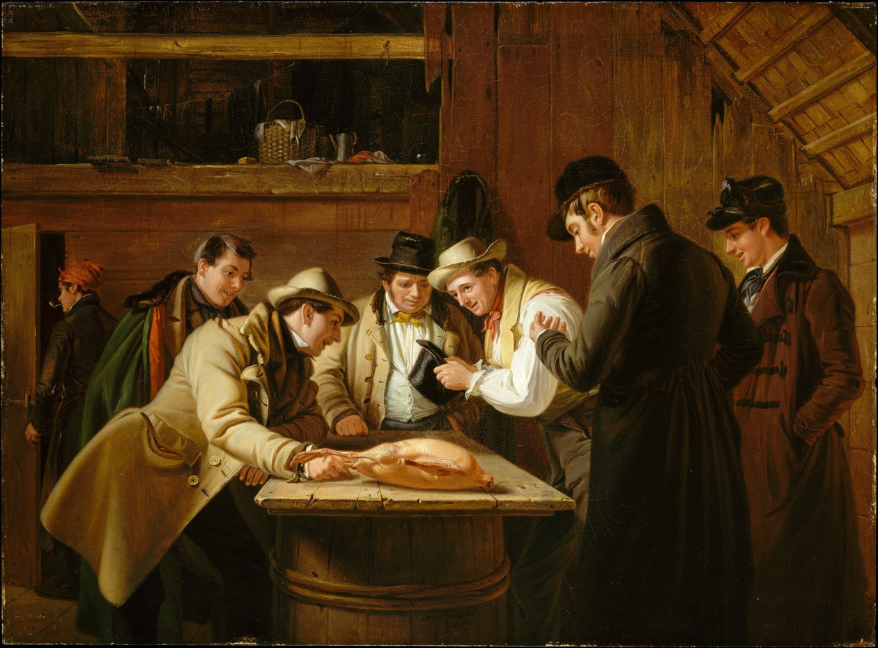 De verloting (Verloting om de gans) door William Sidney Mount