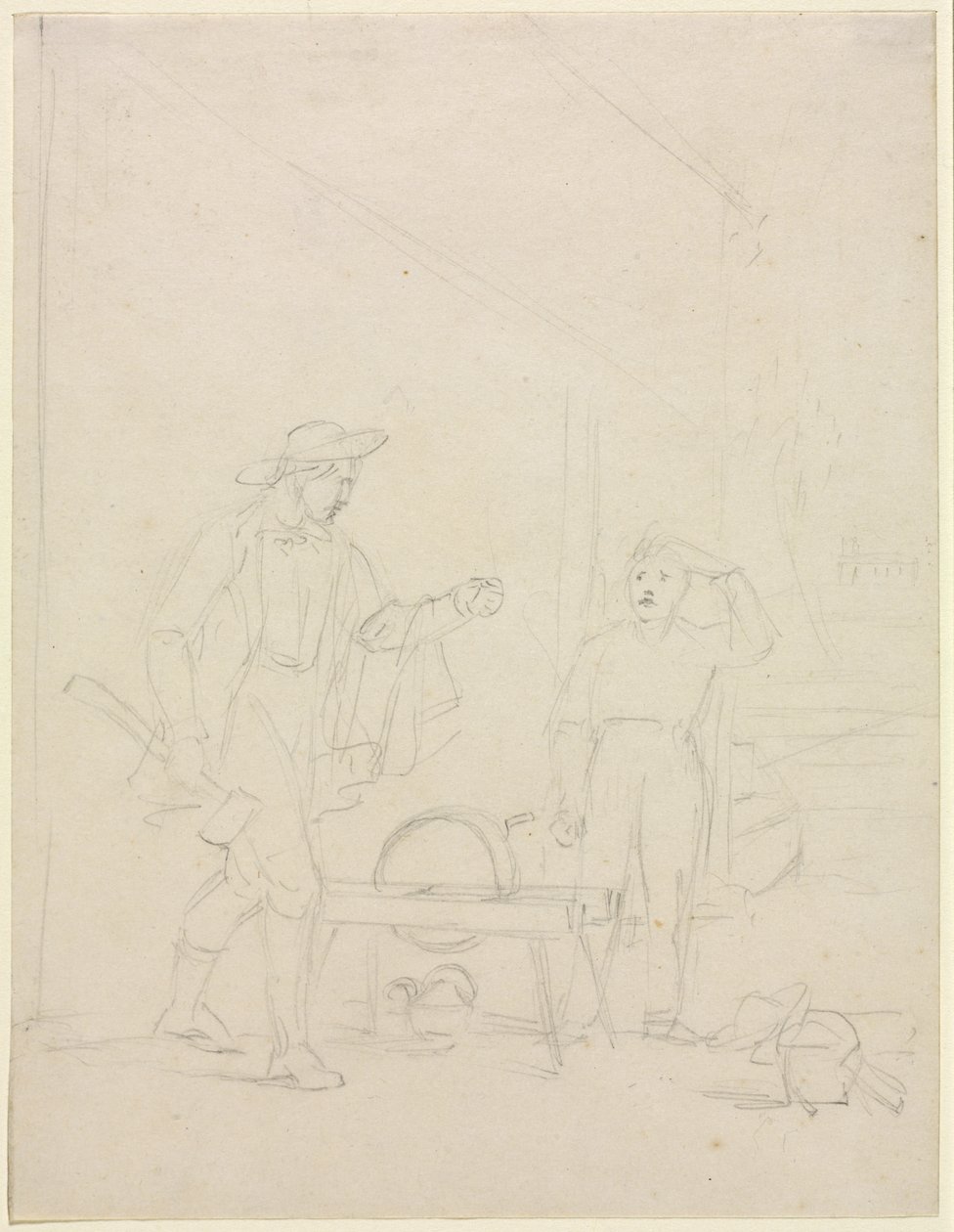 Wie zal de slijpsteen draaien? door William Sidney Mount